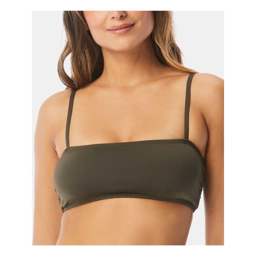 VINCE CAMUTO SWIM Women's Green Bandeau Bikini Top L